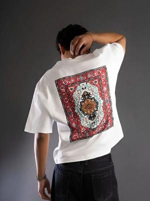 Oversized T-Shirt with Carpet Print