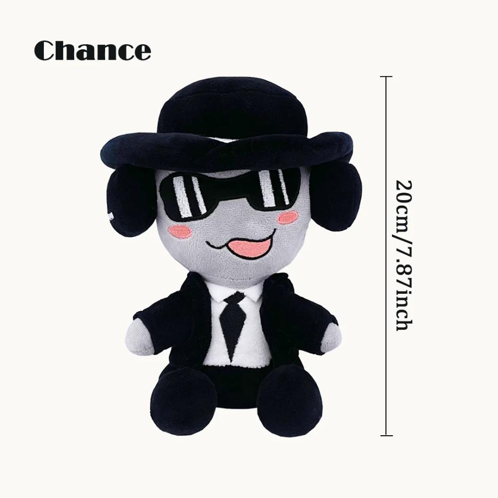 TreasuringU Zwei Mal Plüschtiere Anime-Zubehör Chance Mafioso Stoffpuppe Spiel Gast666 Weiches Plüschtier Geburtstag Kinder Geschenk