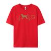 Labrador Retriever Heartbeat Dog Lover Paw Print Ekg Pulse Discount Student T Shirts T Shirt Printed Tops Tees Top Quality