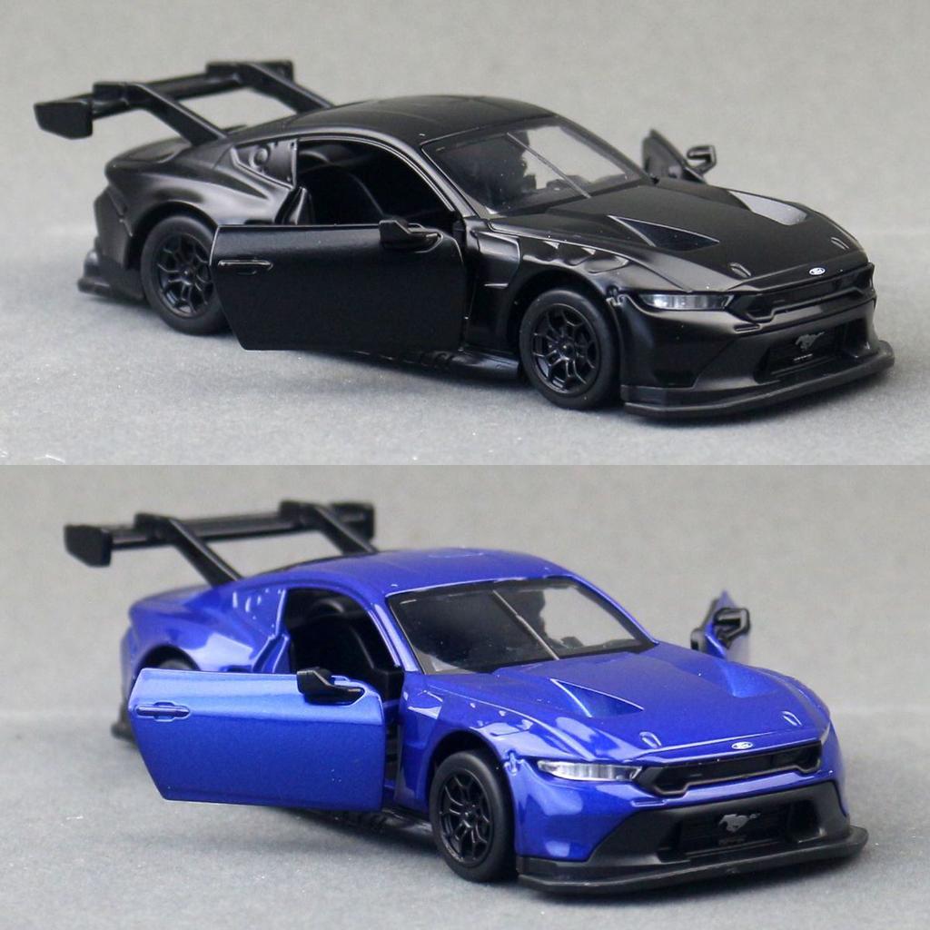 1/42 Mustang GT3 Alloy Muscle Sports Car Model Diecasts Metal Track Racing Vehicles Car Model High Simulation Childrens Toy Gift