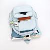 Large Capacity Student Schoolbag Women's Solid Color Backpack Multi-compartment Travel Backpack