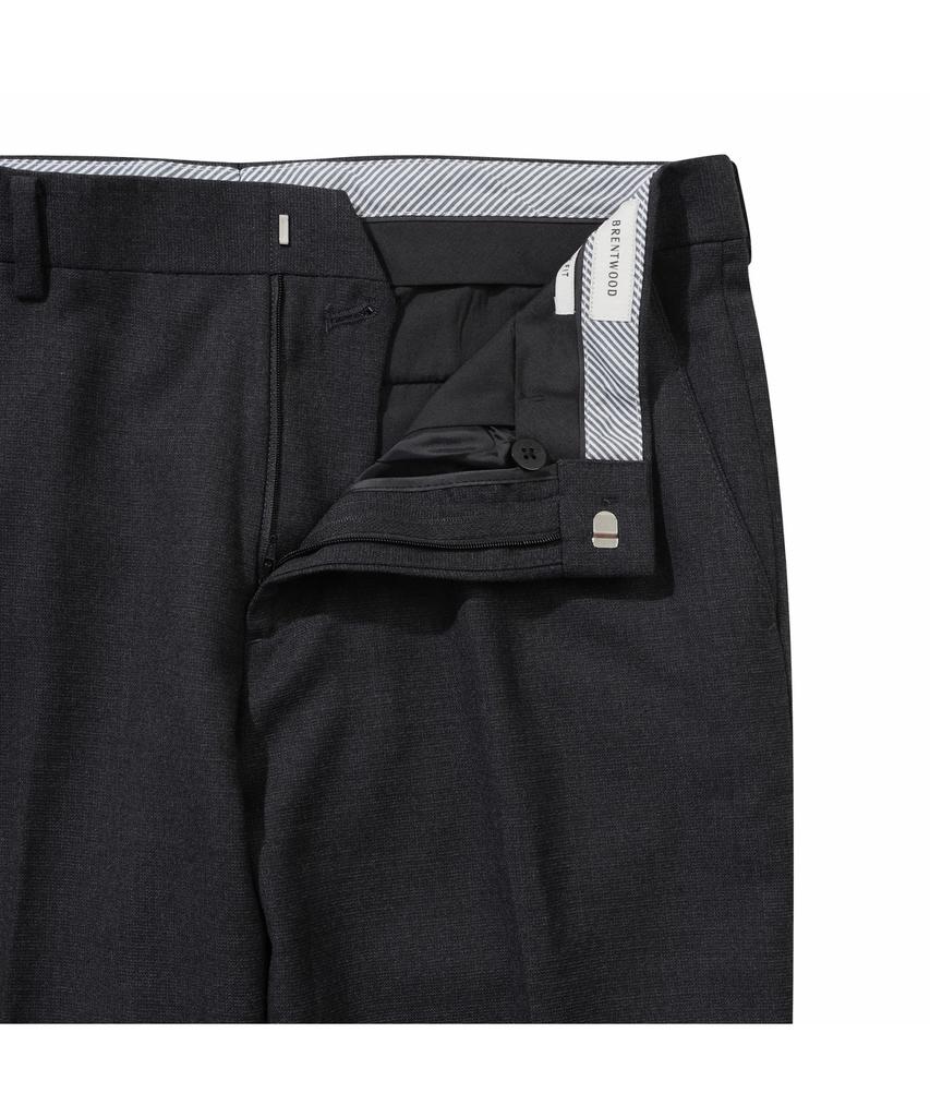 BRENTWOOD Wool Blended Milled Slim Suit Pants - Dark Grey Brfgw26841Gyd