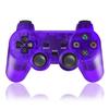 K&SGAMER PS2 Wireless Controller, PlayStation 2 Compatible Analog Controller (Clear Purple)