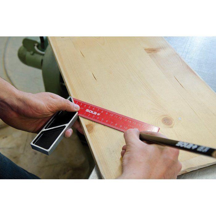 Équerre de charpentier - Sola - SRC250 - 250x145mm - Noir - Acier allié