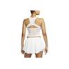 Nike Court Dri-FIT Slam Solid Tennis Tank Top Women Tops White DV3047-100