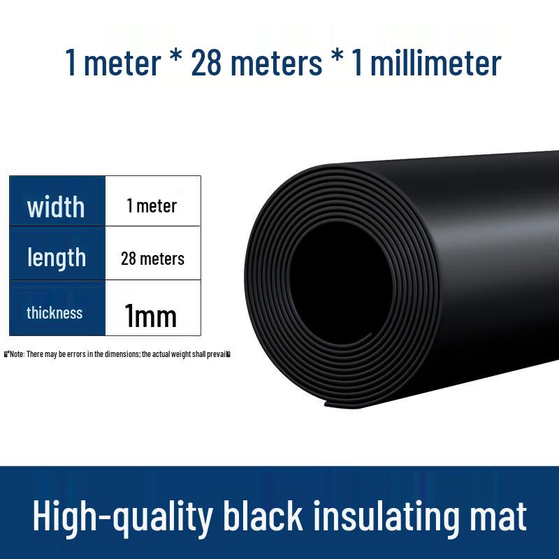 Heavy-Duty Black Rubber Sheet