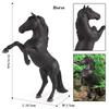 Oenux Grassland Wild Steed Farm Animal Small Horse Model Action Figures PVC Home Decoration Figurines Collection Toy Kid Gift