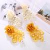 Bohemian Tassel Floral Earrings with Pearls for Women