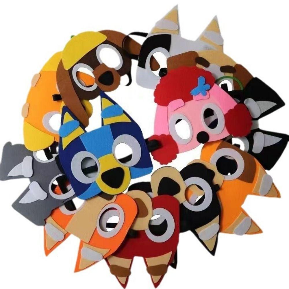

10/12pcs Creative Jungle Animal Felt Mask Cute Animal Cosplay Party Masks Party Supplies 10pcs animal masks
