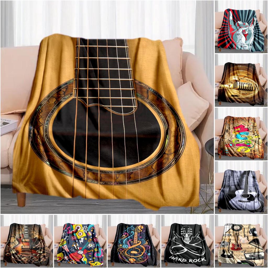 1PC Musical Elements Printed Blanket, All Season Lightweight Home Office Outdoor Nap Multifunctional Blanket A10
