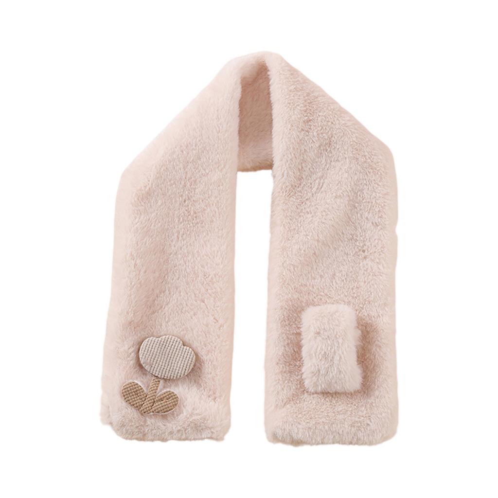 Ladies' Fashionable And Versatile Cute Warm Plush Scarf, Trendy And Cold Resistant Scarf