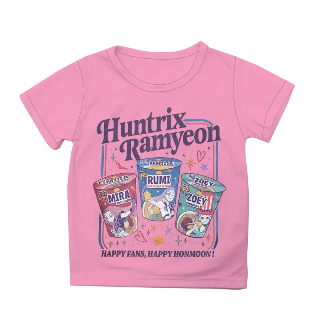 Χαριτωμένα Κινούμενα Σχέδια Kpop Demon Hunters Huntrix T-shirts Καλοκαιρινά Μπλουζάκια Κοντομάνικα με Στρογγυλή Λαιμόκοψη για Αγόρια και Κορίτσια Anime Kpop Demon Hunters T-shirt