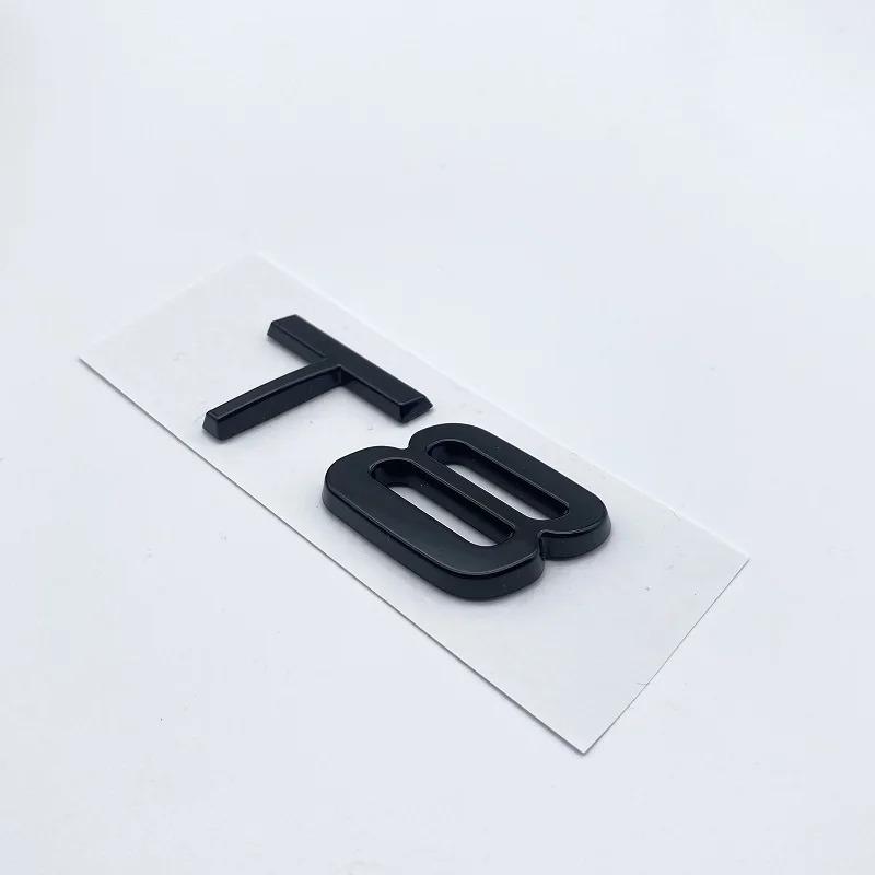 ABS Chrome Glossy Black Letters Numbers Emblem B4 B5 T4 T5 T6 T8 Trunk Badge Decal Car Sticker for Volvo V60 Auto Accessories