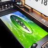Borussia Mönchengladbach Logo Thema Premium Rutschfestes Mauspade mit Genähten Kanten, Strapazierfähiges Gummi-Material, für Schreibtisch & Gaming Tolle Geschenke