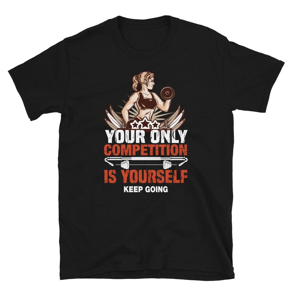 Keep Going Bodybuilding Gym Fitness Muscle T-Shirt XXXXL