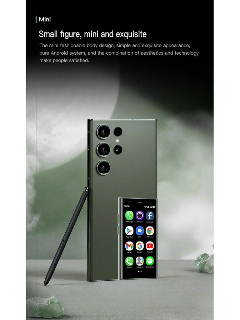 S23PRO Mini Smartphone: 3.0" Screen, 3G Network, Android with Google Play Store.