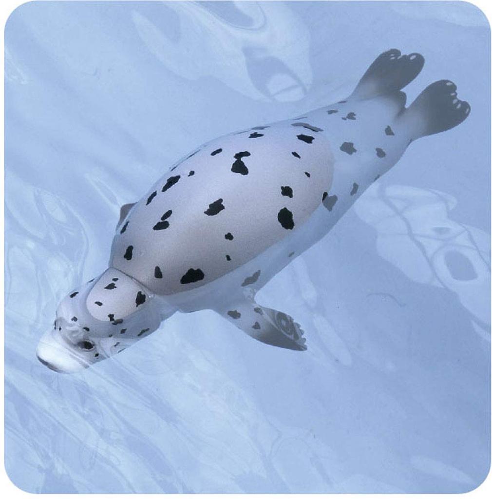 Takara Tomy Spotted Seal Animal Dinosaur Realistic Moving Figure Toy for Ages 3 and Meets Toy Safety ST Mark Certified "ANIA AS-22 (Floating Version)"