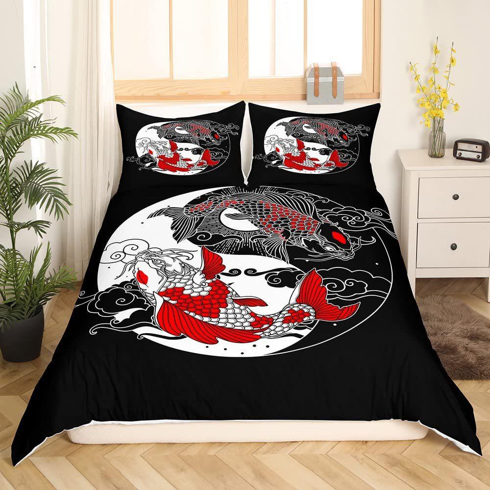 Spotted Pattern Down Comforter Set Bedding Set 3-piece Duvet Cover Set