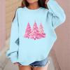 Children's Fashionable Casual Long-sleeved Loose Christmas Print Pullover Sweatshirt