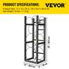 Refrigerant Tank Rack Cylinder Tank Rack with 2-30lb and 3 Small Bottles