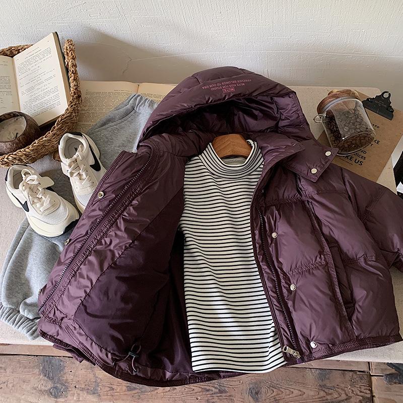 2025 Winter Children's Thick Hooded Down Jacket - Versatile Korean Style Casual Outerwear for Boys