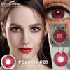 Eyeshare 2 buc = 1 pereche Lentile de contact colorate pentru ochi Ochi albaștri Lentilă de culoare Lentilă roșie Lentilă naturală anuală 14,2 mm