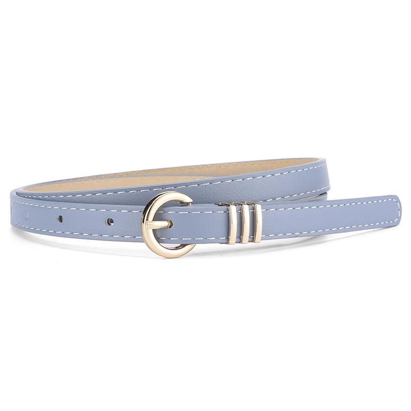 Chic And Trendy Women's Thin Waist Belt For Dresses In Soft Pastel Colors For A Fresh Look