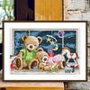 Spring Children's Room DIY: Cross Stitch Embroidery with Cartoon Animals