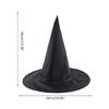 Forniture per Feste di Halloween Cappello Topper Nero da Donna Cappello a Cilindro con Punta Ornamento