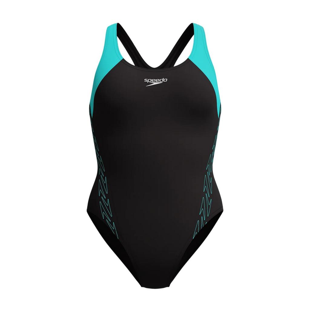 Speedo Damski jednoczęściowy strój kąpielowy Hyperboom Splice z wycięciem na plecach