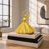 PLA Plastic Spinning Girl Statue Handicrafts Rotating Ballet Ornaments  Living Room Party Decor