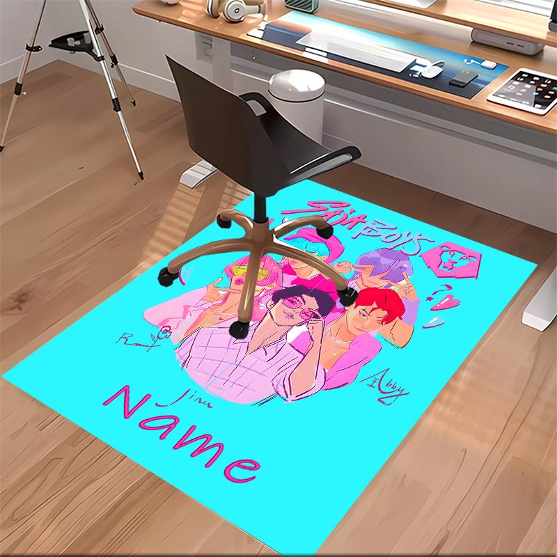 Custom personalization Kpop Demon Hunters Print Area Rug - Soft, Washable Non-Slip Indoor Mat,Living Room,Home&Office Decorative Rug