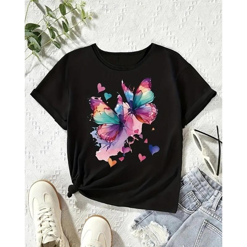 3D Print Summer Spring Sports Fashion Streetwear Kids  Crew Neck Casual Daily Outdoor Regular Top
