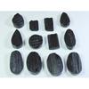 451Cts. Natural Black Tourmaline Mix Shape Cabochon Loose Gemstone 12Pcs Lot C-330