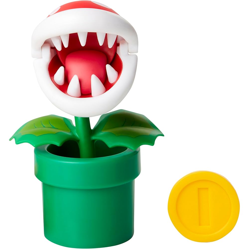 

Sanei Boeki Super Mario Figure Collection Plus Piranha Plant with Coin FCP-007