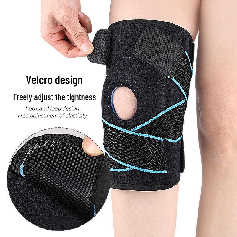 Silicone Non-Slip Knee Brace with Four Springs for Outdoor and Fitness Activities