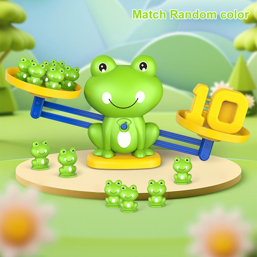Funny Frog Scale Children's Early Education Toys Mathematical Intelligence Math Toys Funny Frog Scale Balance Toy Teaching