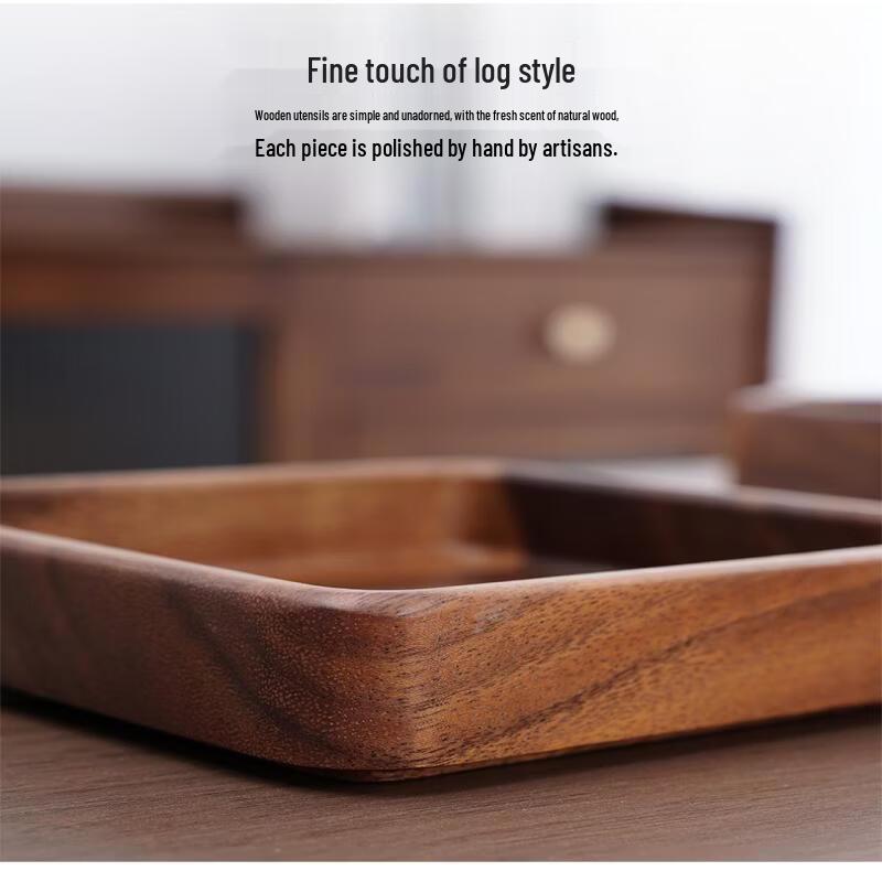 ZISIZ Walnut Wood Serving Tray