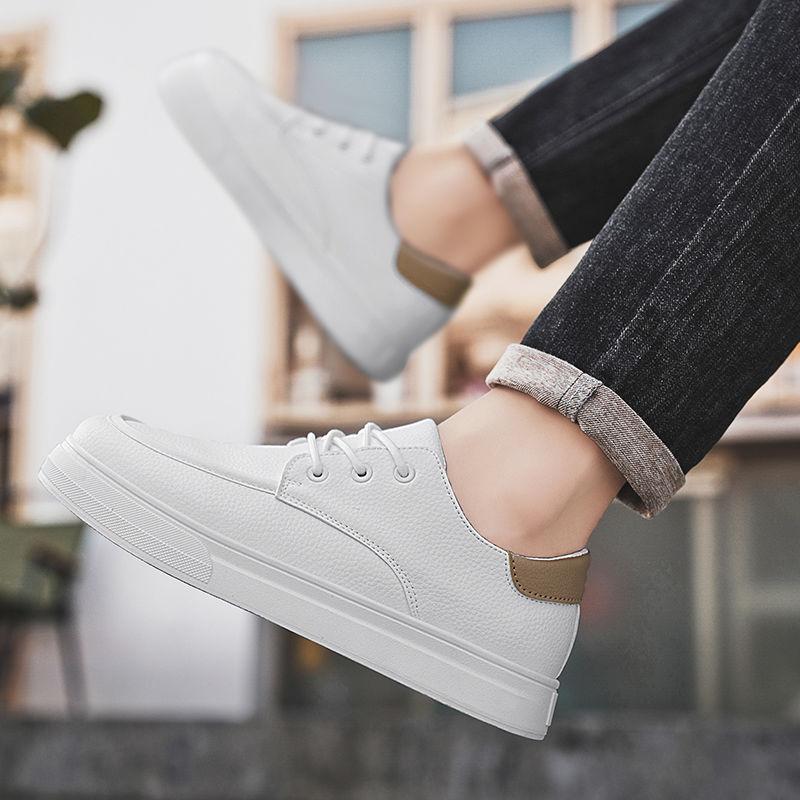 Miękkie Oddychające Skórzane Buty na Platformie dla Mężczyzn Niska Cena Elegancki Projektant Klasyczny Oryginalny Trend 2025 Letnie Męskie Buty Casual