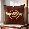 Luxury HHardrock Cafe Cushion Cover Natural Linen Organic Fabric DoubleSided Printing Couch Pillow Covers Home Decor