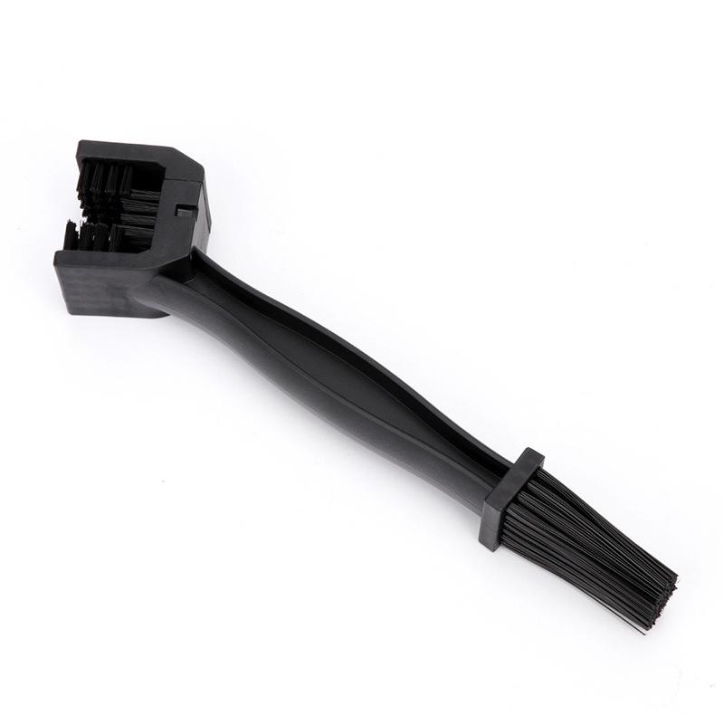 

Three-Sided Chain Cleaning Brush for Bicycles And Motorcycles Large Bristle Brush Tooth Disk Cleaner Bike Maintenance Tool black