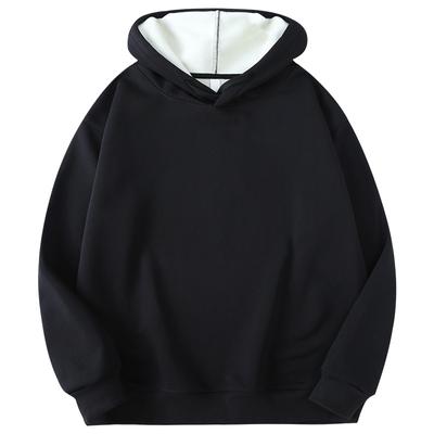 Sweatshirt Men's Hooded Fleece Fashionable Loose and Versatile Men's Minimalist Top
