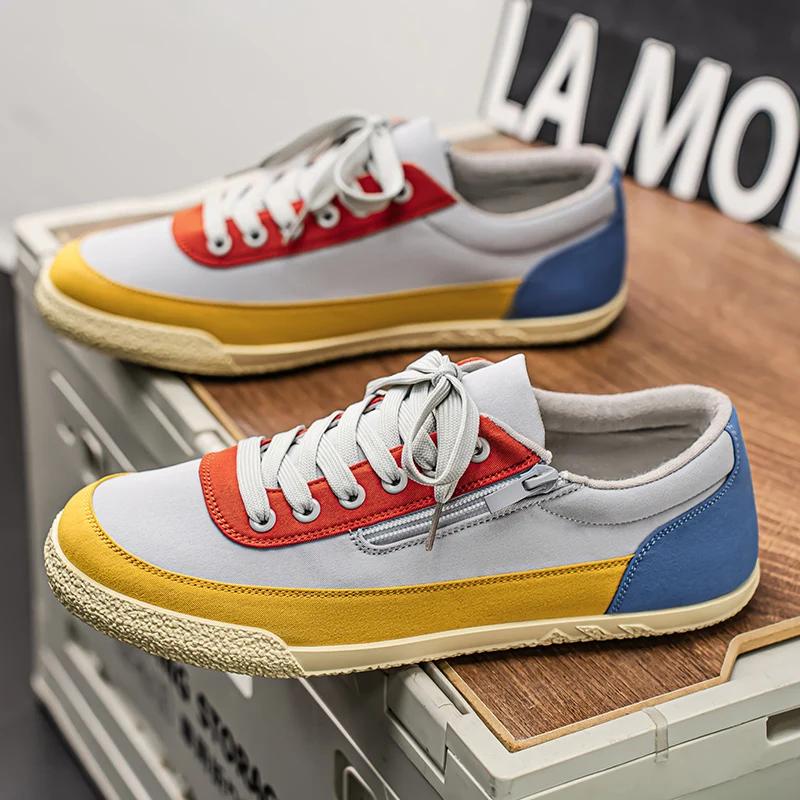 

Men s Canvas Shoes Casual Breathable Non-Slip Walking Shoes Lightweight Comfortable Sneakers for Male 44