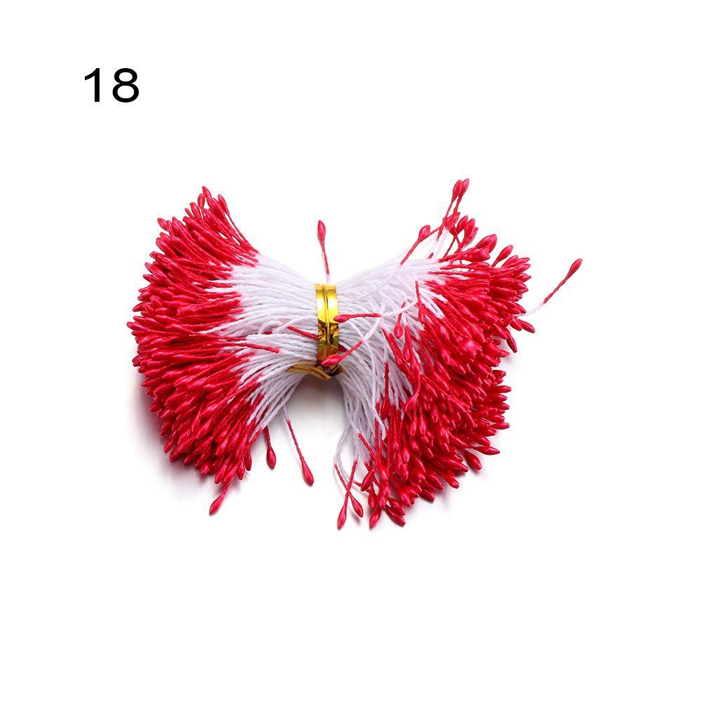 Wedding Decoration Hand-made Double Heads DIY Floral Craft Flower Stamen Pistil Artificial Pearl