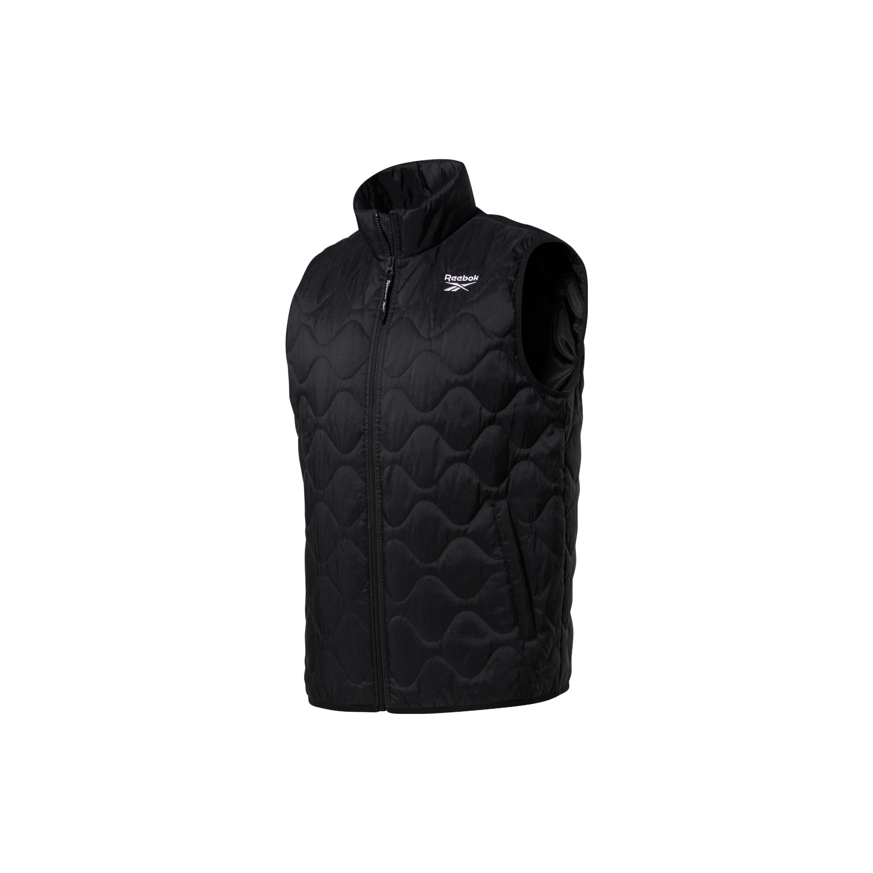 

Reebok Верхняя одежда C Pad Однотонный жилет с воротником-стойкой Повседневный жилет Мужская верхняя одежда Черный GR8931 M