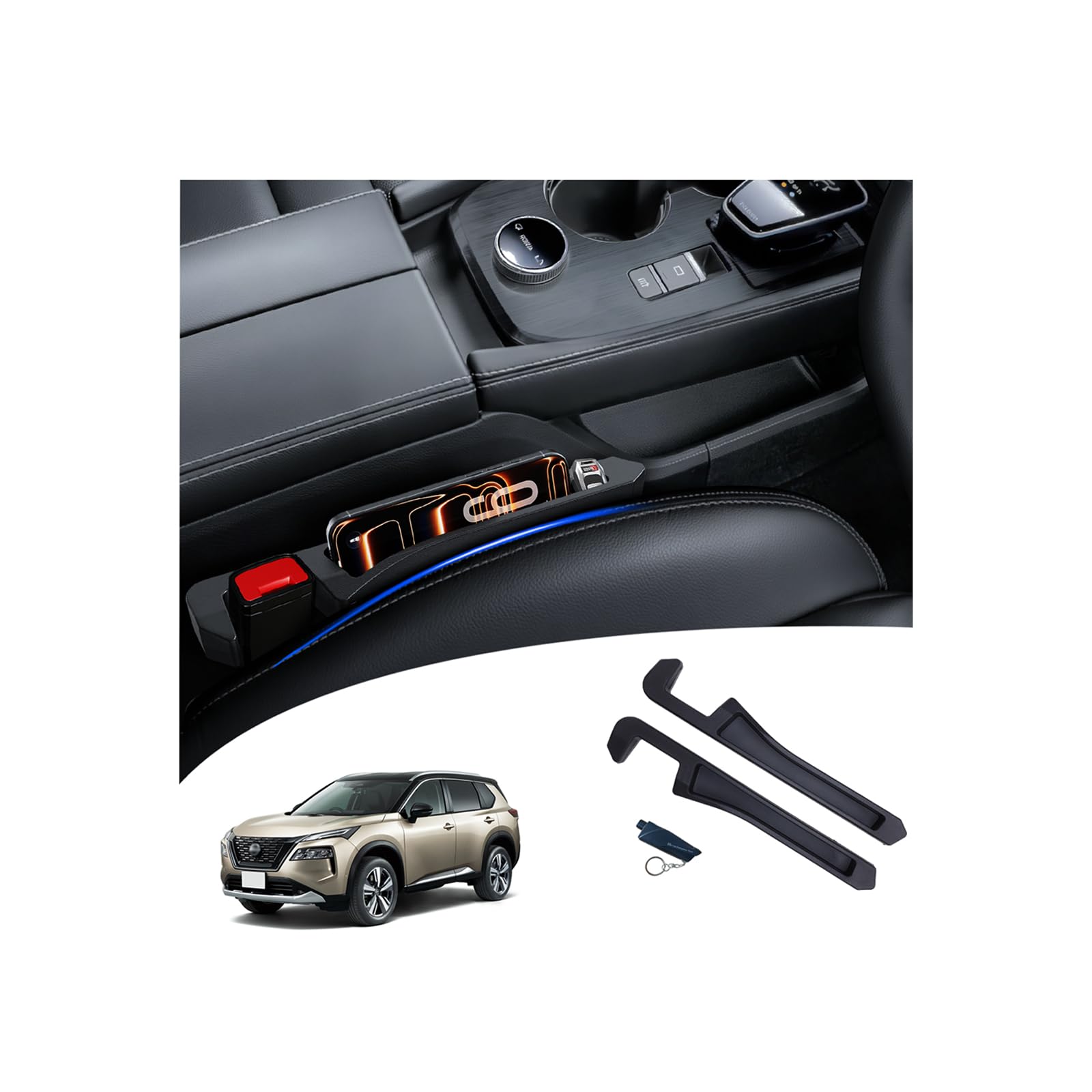 

Short Size Exclusive Gap Specifically designed for the center console middle section of the 32cm to 42cm for commercially available Includes 2 pieces