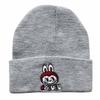 Autumn and winter trendy cartoon knitted hats for men and women labubu Embroidered student knit hat, warm hat