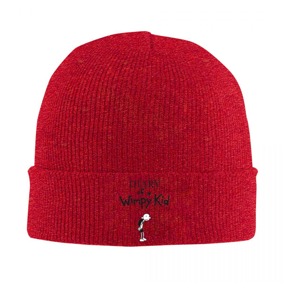 

Diary Of A Wimpy Kid Warm Knitted Cap Fashion Bonnet Hat Autumn Winter Outdoor Beanies Hats for Men Women Adult One Size