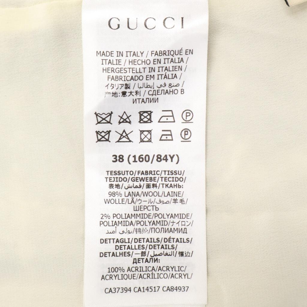 GUCCI Excellent condition 643297 tweed jacket Jacket 38 Black x whiteUsed