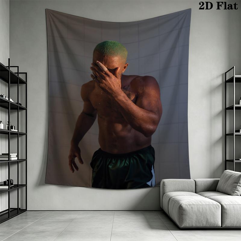 Frank Ocean Wandteppich Ästhetischer Wandbehang Bedruckte Stoffdecke Dekorative Wandteppiche für Schlafzimmer Wohnzimmer Heimdekoration
